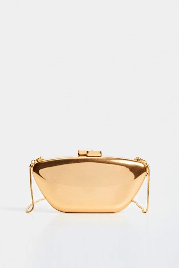 Metallic Clutch Bag from Mango