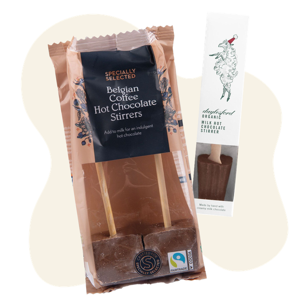 Belgian Hot Chocolate Stirrers With Coffee Flavour from Aldi