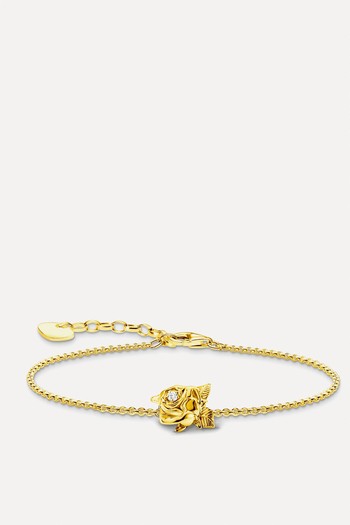 Gold-Plated Bracelet Roses Romance