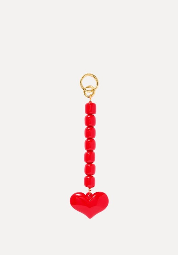 Gold-Tone Resin Bag Charm 