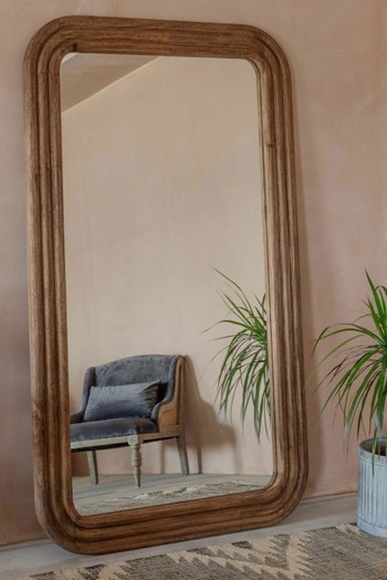 Lars Wooden Wall Mirror from Graham & Green