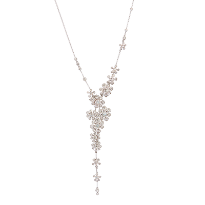Marguerite 18Ct White Gold Diamond Cocktail Necklace