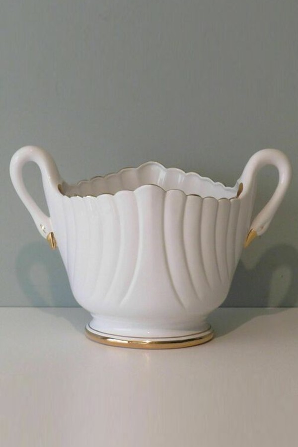 Ceramic Planter, Capodimonte Italy 1970 1980s from Vintageched