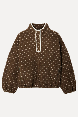 The Countryside Polka Dot Fleece Sweatshirt from The Great