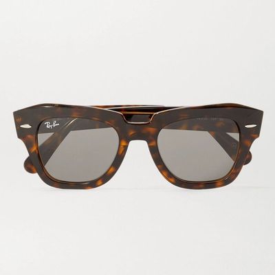 Wayfarer Square-Frame Tortoiseshell Acetate Sunglasses from Ray-Ban