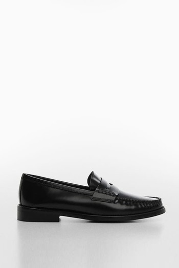 Leather Penny Loafers from Mango