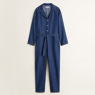 Long Denim Jumpsuit from Mango