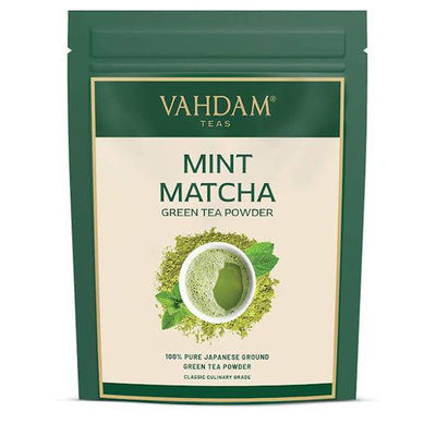 Mint Matcha Green Tea Powder from Vahdam