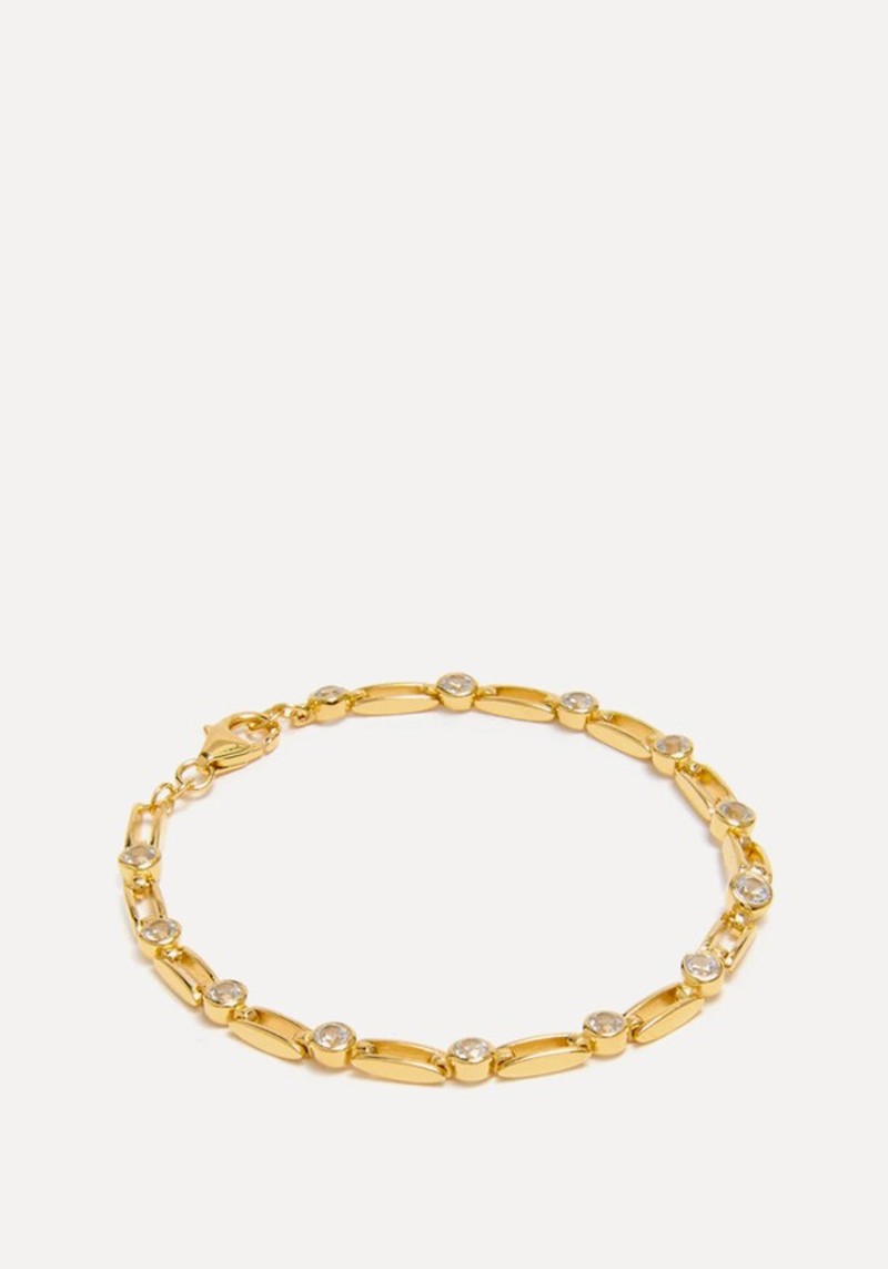 White Sapphire Link Bracelet*