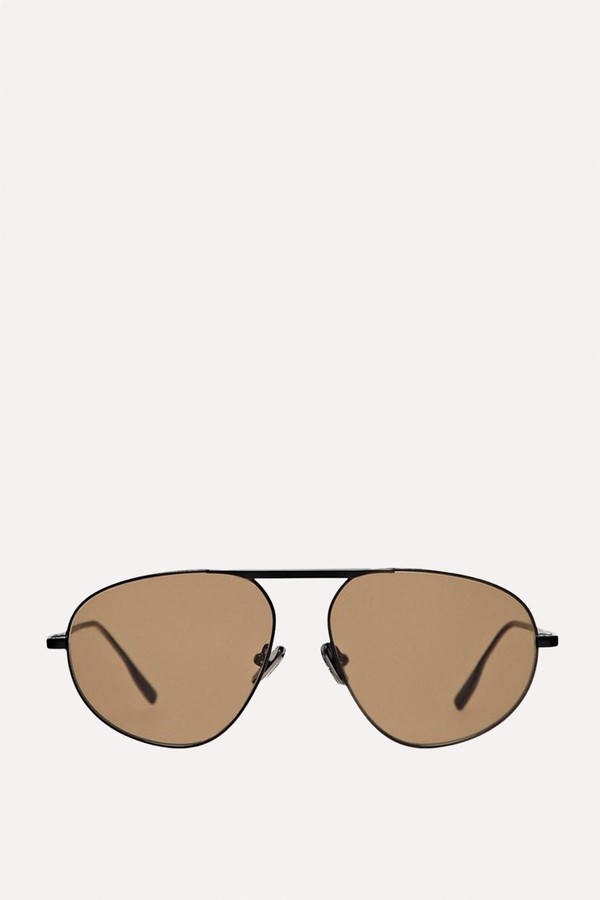 Metal Aviator Sunglasses from Massimo Dutti 