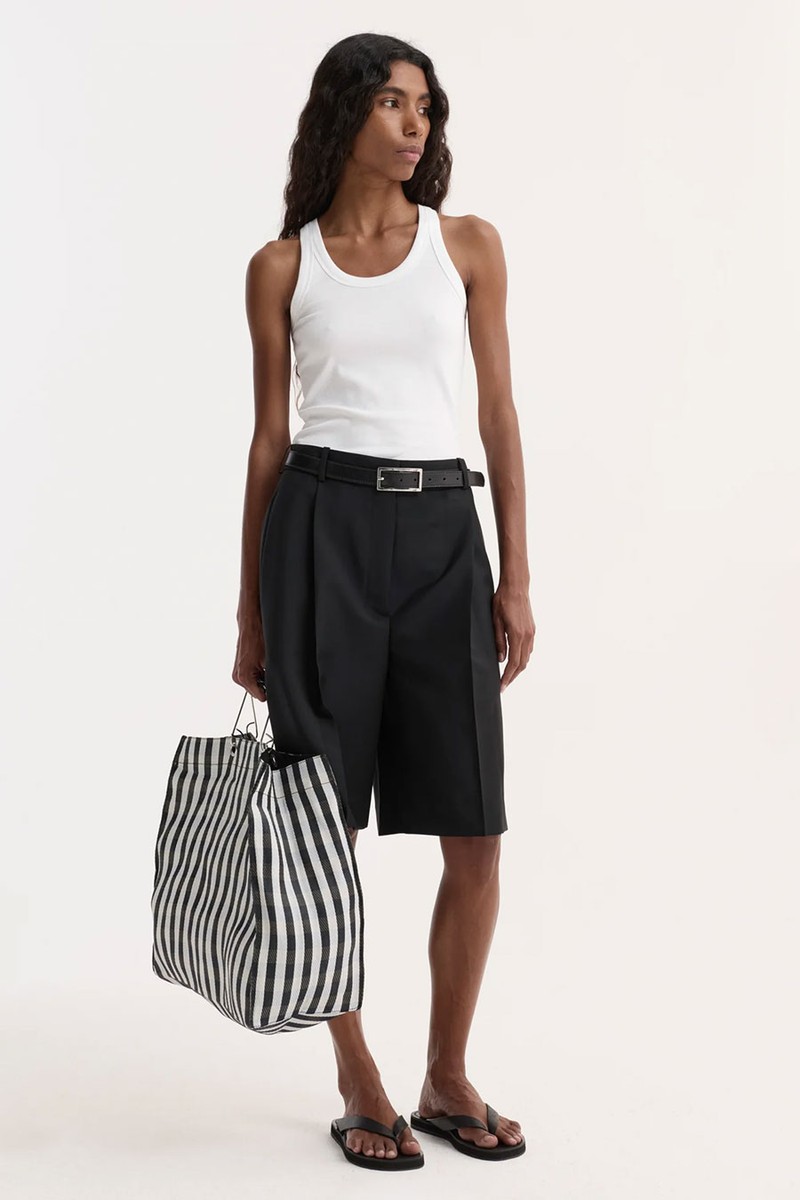 Scoop-Neck Rib Top from Róhe