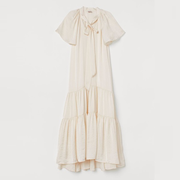 Tiered Satin Dress from H&M