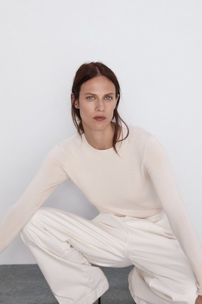 Basic Long Sleeve Sweater from Zara