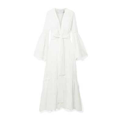Broderie Anglaise Cotton Maxi dress from we are LEONE