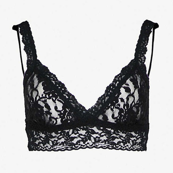 Signature Lace Triangle Bra in Black from Hanky Panky