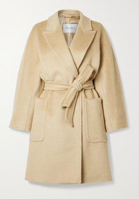 Crine Belted Camel Hair Coat from Max Mara