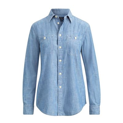 Relaxed Fit Chambray Shirt
