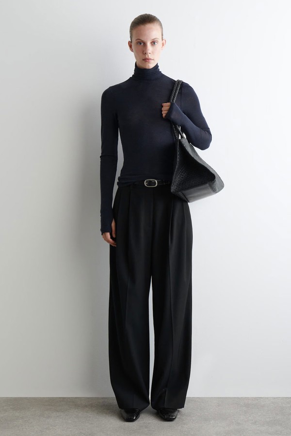 Merino Wool High-Neck Top from COS