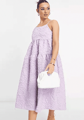 Jacquard Tiered Midi Dress  from Y.A.S