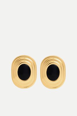 Coco 18kt Gold-Plated Stud Earrings from Soru Jewellery