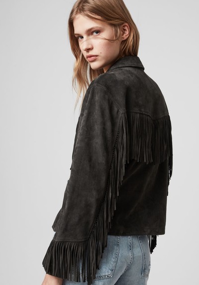 Mina Suede Tassel Jacket