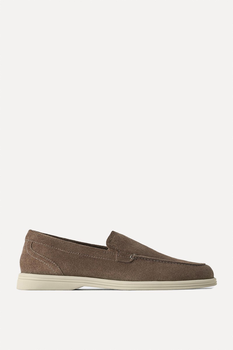 Split Suede Deck Shoes