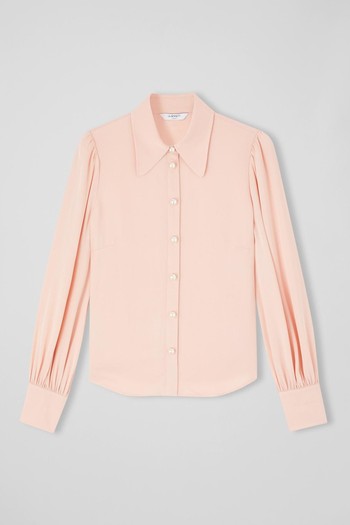 Sonya Pink Crepe Blouse from LK Bennett