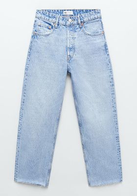 Hi-Rise Straight Leg Jeans  from Zara