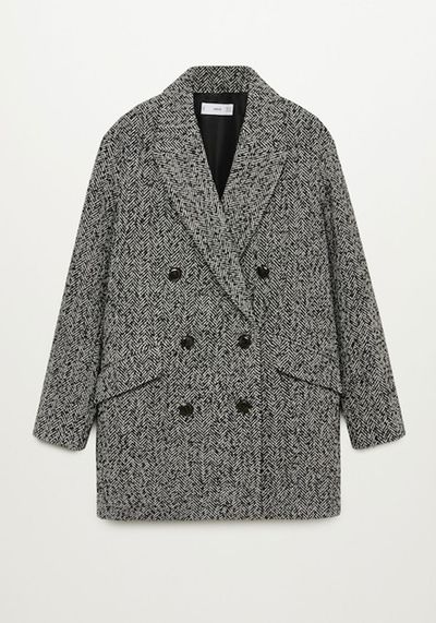 Wool Double-Breasted Coat from Mango