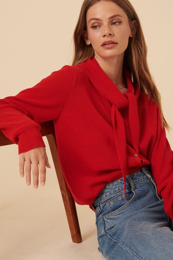 Cotton Rich Neckerchief Tie Cardigan from Nobody's Child