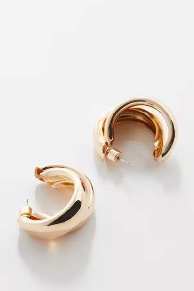 Double Hoop Earrings from Mango