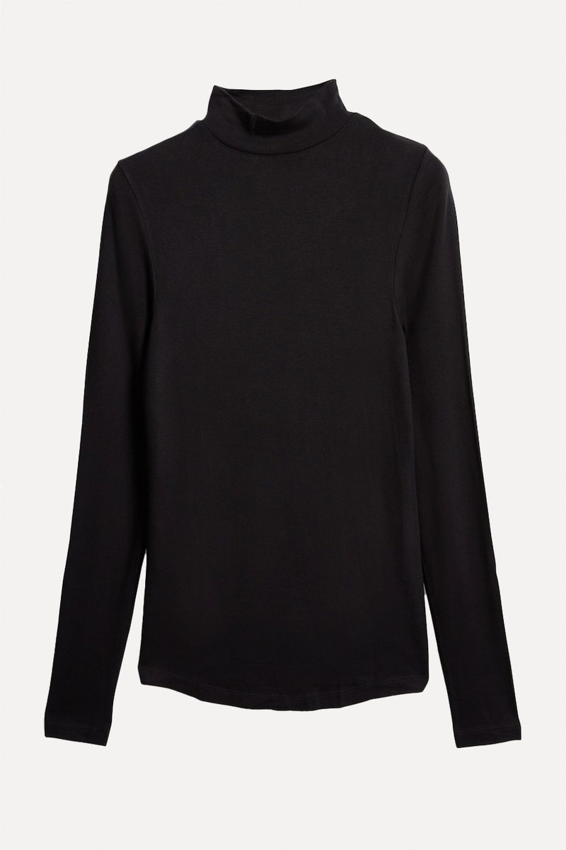 WARMPLUS™ Medium Warmth Roll Neck Long Sleeved Thermal Top from F&F