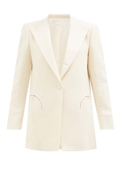 Resolute Single-Breasted Wool-Crepe Jacket from Blazé Milano