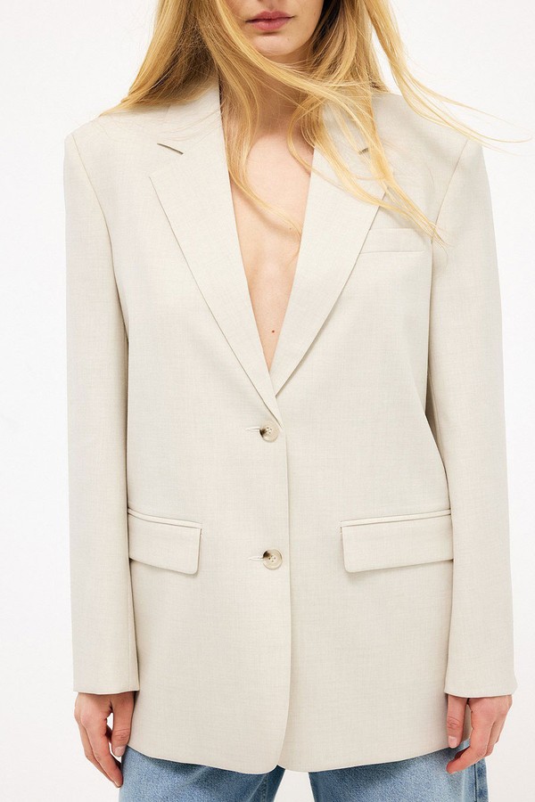 Oversized Tie Back Detail Blazer