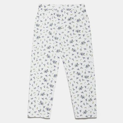 Printed Trousers With Tab from Zara