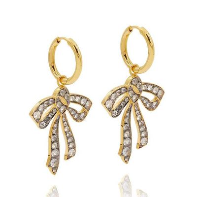Crystal Bow Earring from Theodora Warre 