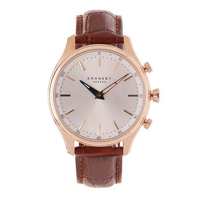 Sekel Leather Smart Watch from Kronaby