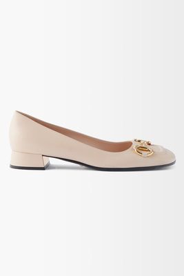 Horsebit Leather Pumps from Gucci