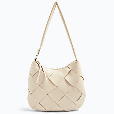 Stone Woven Hobo Bag from Topshop