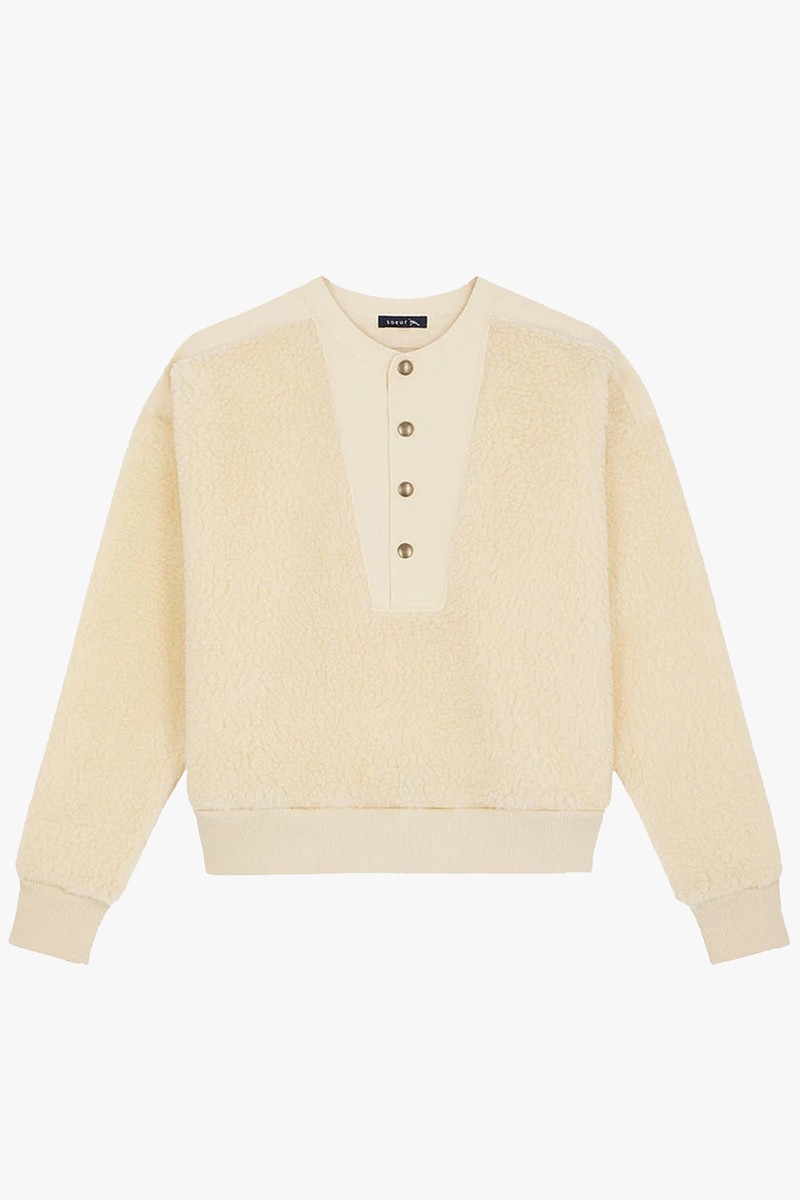 London Faux Fur Sweatshirt from SOEUR London