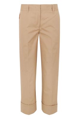 Cropped Cotton Straight-Leg Pants from Prada