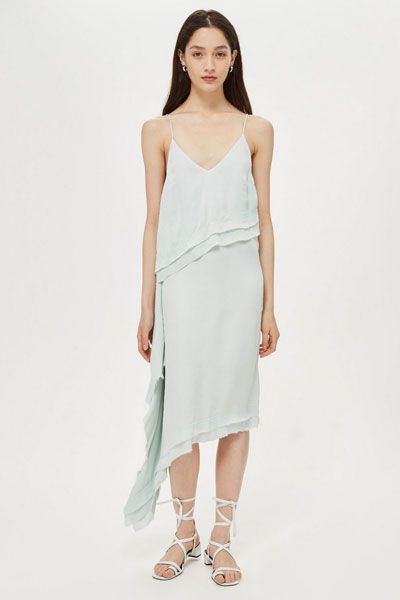 Double Hem Slip Dress By Boutique