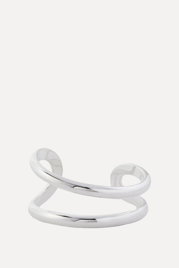 The Maggie Silver-Tone Bangle from Lié Studio