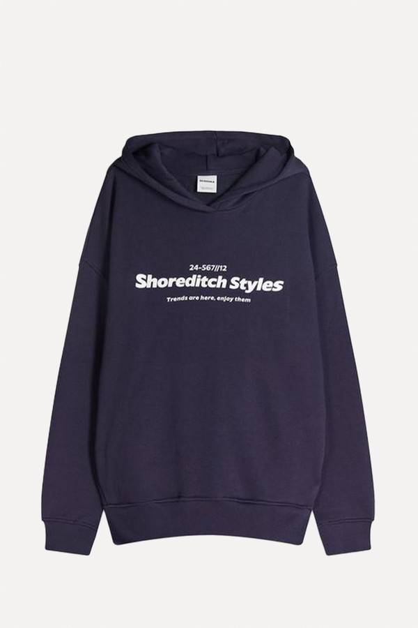 Printed Hoodie from Bershka