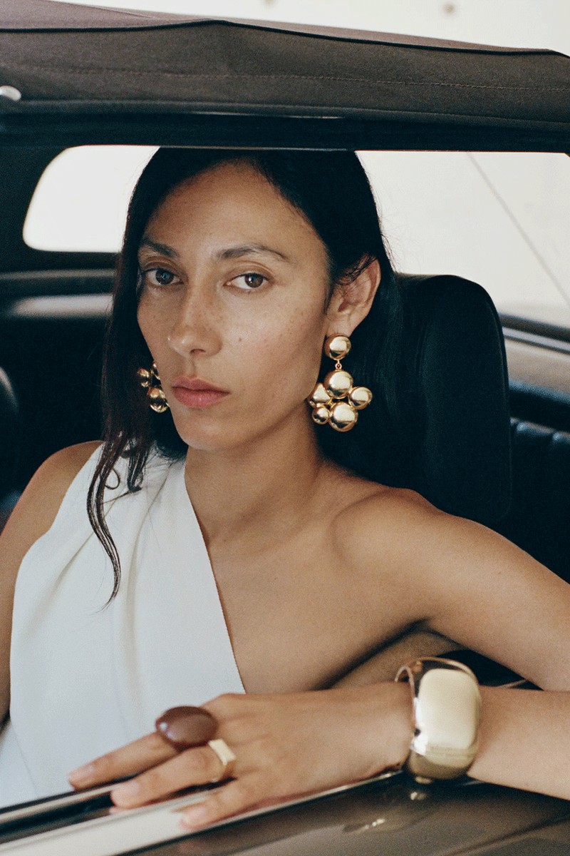 Round Hanging Earrings