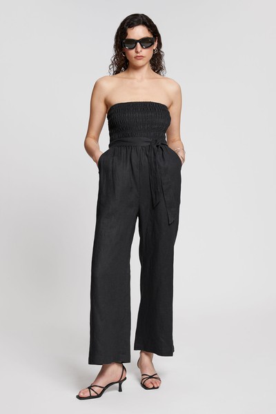 Strapless Smocked Bodice Jumpsuit from & Other Stories