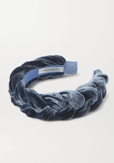 Lorelei Braided Velvet Headband from Jennifer Behr