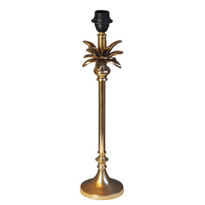Matt Gold Palm Tree Table Lamp Base from Quirk