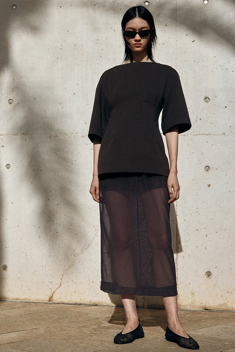 Mesh Midi Skirt from H&M