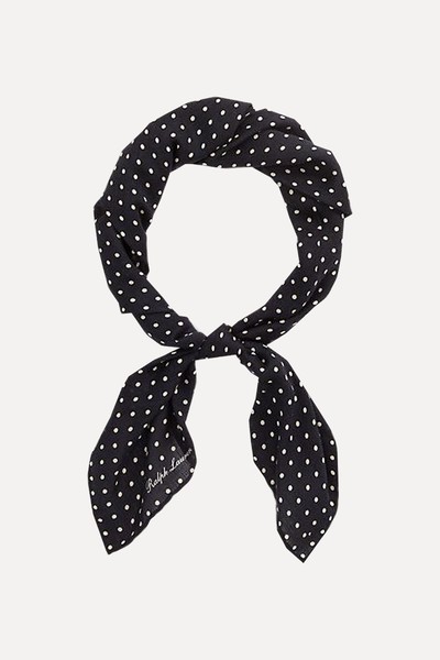 Polka Dot Cashmere-Silk Neckerchief from Ralph Lauren